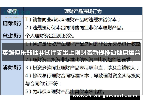 英超俱乐部批准试行支出上限财务新规推动健康运营